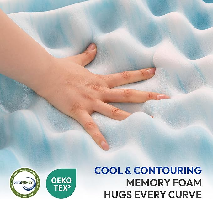12 Inch Queen Mattress, Medium Plush Gel Memory Foam Mattress in a Box, Pressure Relief, Balanced Softness & Support, CertiPUR-US Certified, Fiberglass Free