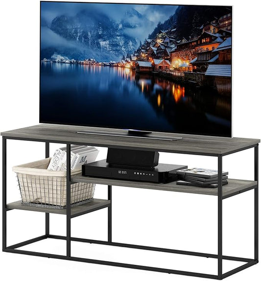 Furinno Moretti Modern Lifestyle TV Stand, French Oak Grey