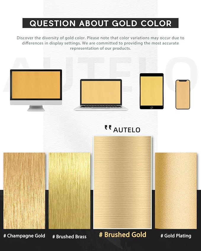 AUTELO Gold Pendant Lights, 1-Light Pendant Lights Kitchen Island in Brushed Gold Finish with Milky White Globe Glass, Mid Century Pendant Light Fixtures, Gold Hanging Lights for Kitchen H9376 MGBG