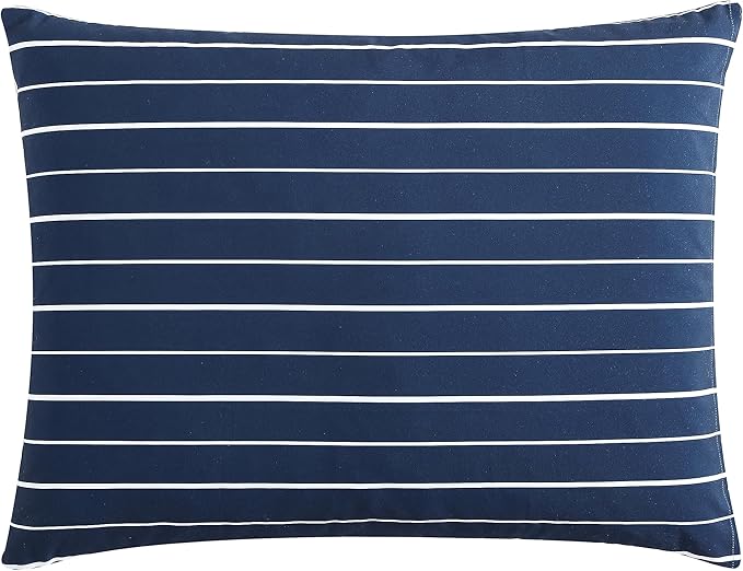 Nautica - King Comforter Set, Peached Microfiber Bedding with Matching Shams, Lightweight for Year Round Use, Oeko-Tex Certified (Longdale Solid Navy)