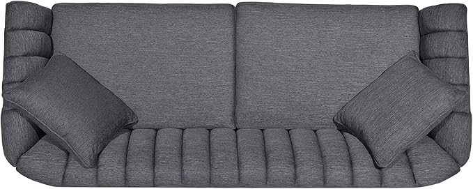 Christopher Knight Home Ansonia Sofas, Charcoal + Dark Walnut