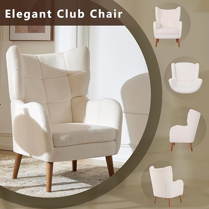 Merax Elegant Button Tufted Accent Chair