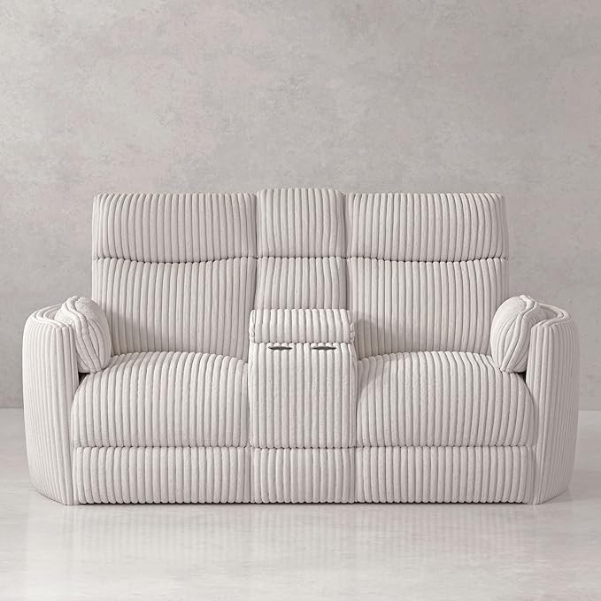 Parker Living Radius - Mega Ivory Power Glider Reclining Console Loveseat