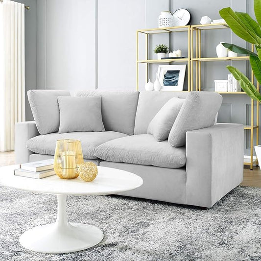 Modway Commix Down-Filled Overstuffed Performance Velvet Loveseat