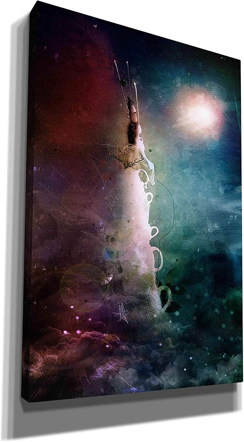 Cortesi Home 'Ad Infinitum' by Mario Sanchez Nevado, Canvas Wall Art, 40"x60",Blue