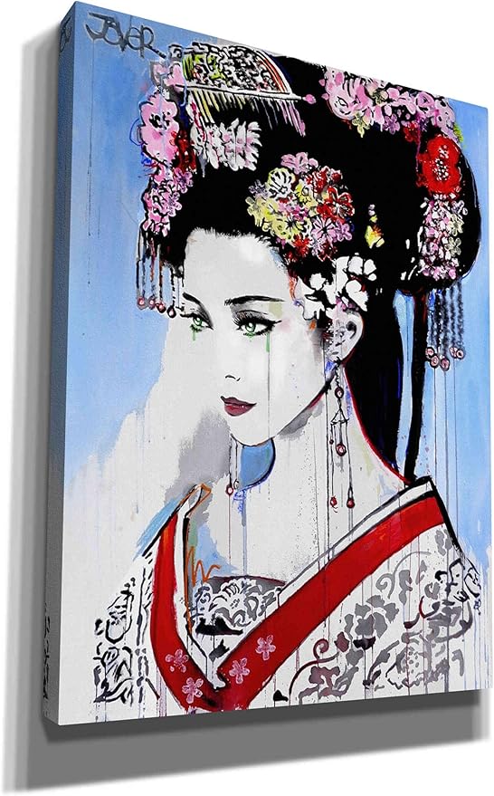 Epic Graffiti 'Empress' by Loui Jover, Canvas Wall Art, 12"x16"