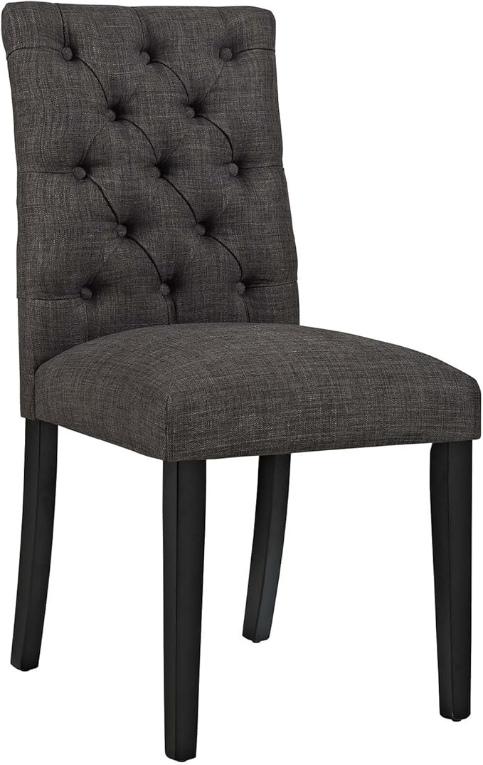 Modway EEI-2231-BRN MO- Duchess Modern Tufted Button Upholstered Fabric Parsons, Dining Chair, Brown
