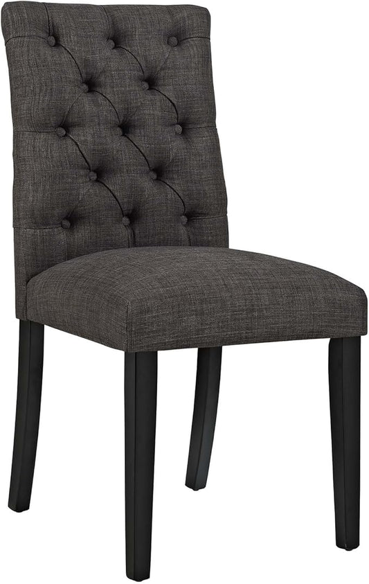 Modway EEI-2231-BRN MO- Duchess Modern Tufted Button Upholstered Fabric Parsons, Dining Chair, Brown
