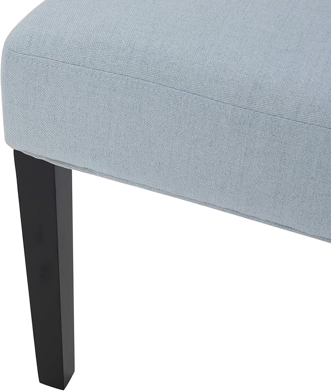 Christopher Knight Home Irene Contemporary Tufted Fabric Dining Chairs (Set of 4), Light Sky and Espresso