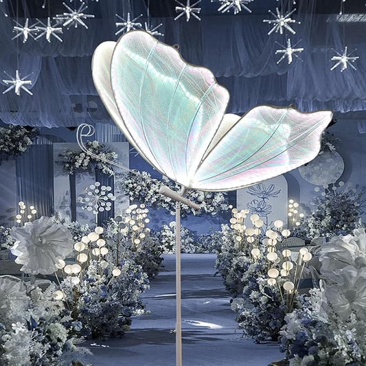 Wedding Butterfly Floor lamp Creative Butterfly Ceiling Lamp Butterfly Hanging Decoration Props for Wedding Party Events, 80CM/31.5INCH