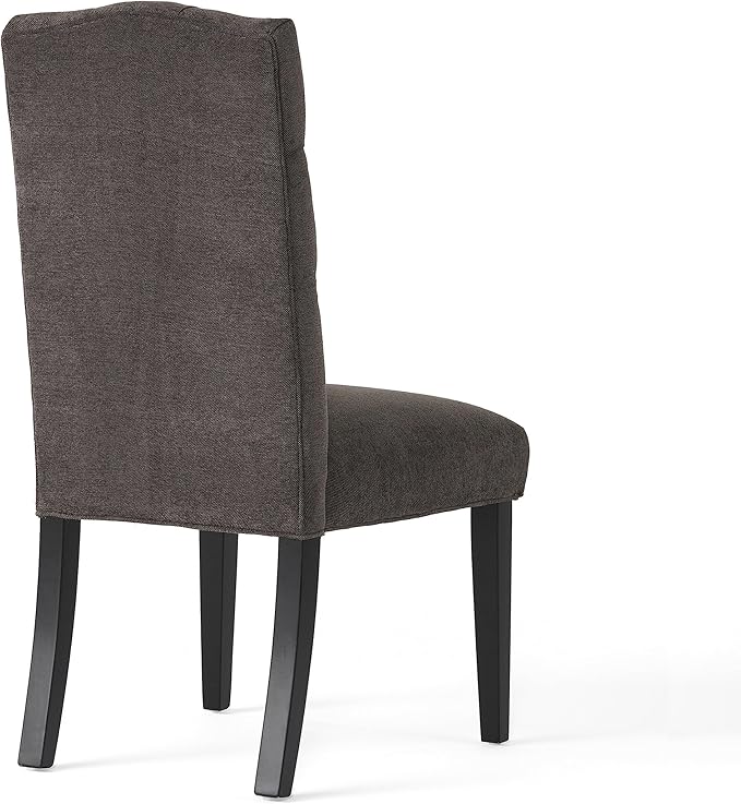 Christopher Knight Home CKH Crown Top Dining Chairs, 2-Pcs Set, Dark Grey