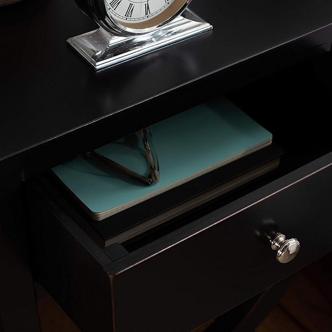 SAFAVIEH Home Collection Maxine Black 1-Drawer Acccent Table