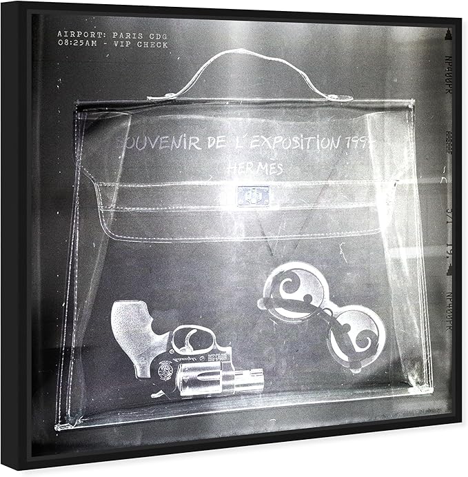 The Oliver Gal Artist Co. Fashion and Glam Framed Wall Art Canvas Prints 'Bulletproof' Handbags