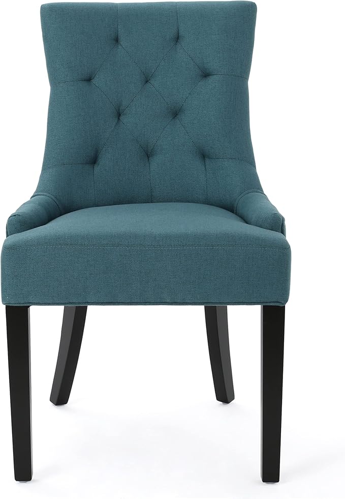 Christopher Knight Home Hayden Fabric Dining Chairs, 2-Pcs Set, Dark Teal