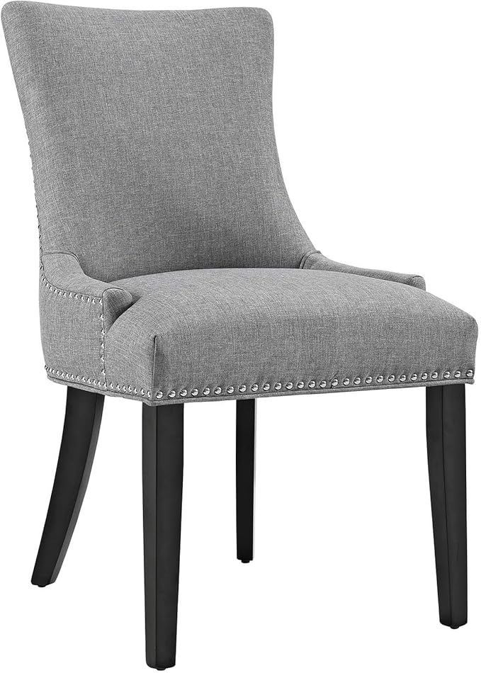 Modway EEI-3497-LGR Marquis Dining Chair Fabric Set of 4, Light Gray