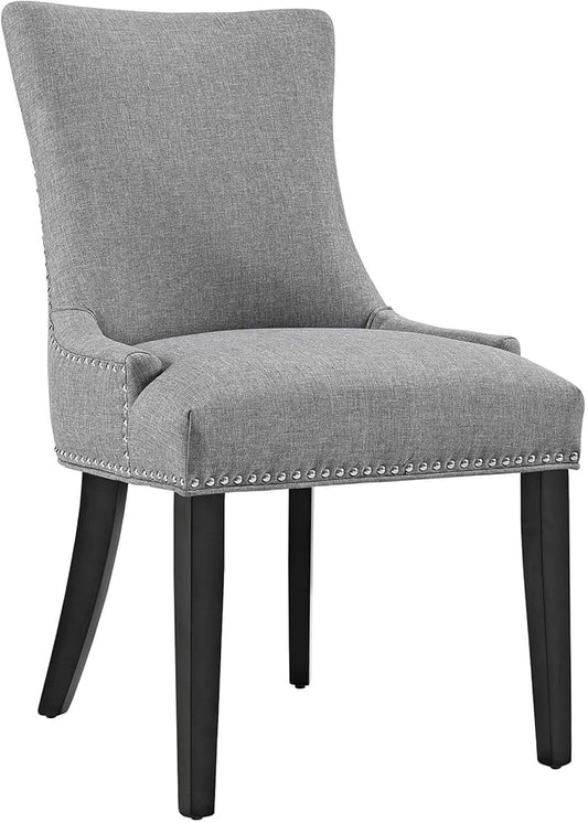Modway EEI-3497-LGR Marquis Dining Chair Fabric Set of 4, Light Gray
