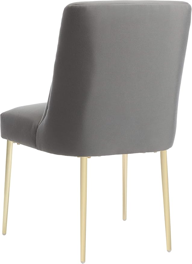 SAFAVIEH Couture Collection Nolita Glam Charcoal Grey Dining Chair