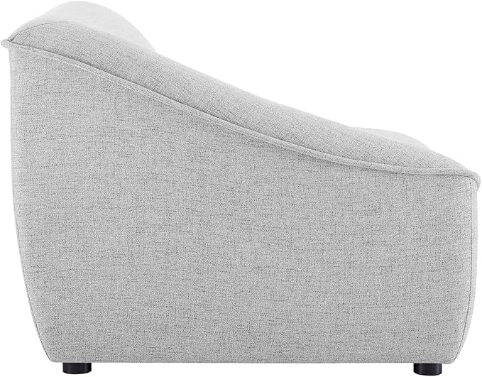 Modway Comprise Fabric Upholstered Sectional, Left-Arm Chair, Light Gray