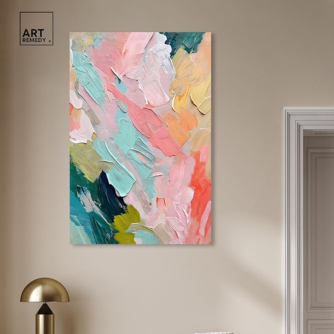 Art Remedy Pastel Layers Canvas Pastel Wall Art, Gallery Wrapped, 30" x 45"