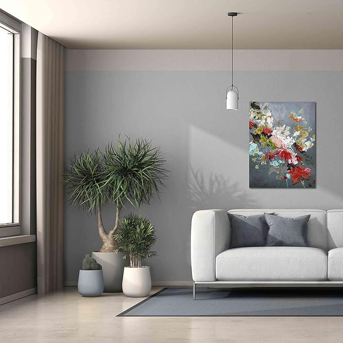 Epic Graffiti 'Abstract Floral 2' by Design Fabrikken, Giclee Canvas Wall Art, 26"x34"