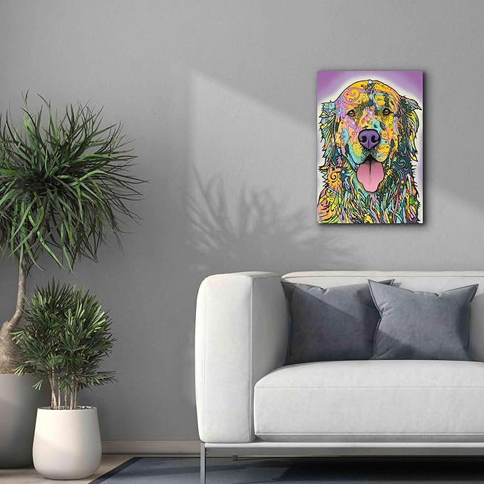 Epic Graffiti 'Silence Is Golden' by Dean Russo, Canvas Wall Art, 18"x26"