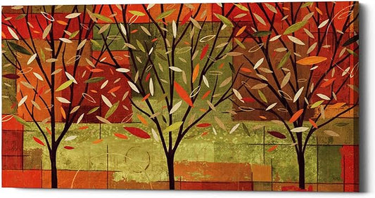 Epic Graffiti 'Watercolor Forest II' by Veronique Charron, Canvas Wall Art, 40"x20"