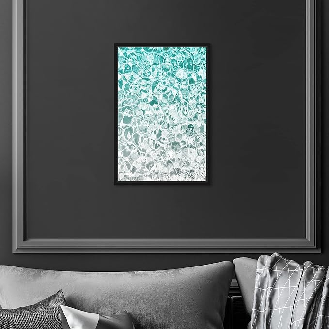 The Oliver Gal Artist Co. Nautical and Coastal Wall Art Framed Canvas Prints 'Clear Aqua Waters' Coastal