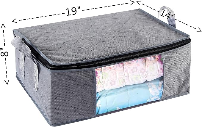 Storage Bins Storage Bags Closet Organizers Sweater Storage Clothes Storage Containers, 6pc Pack