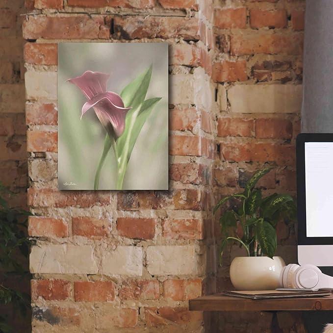 Epic Graffiti 'Pink Calla Lily' by Lori Deiter, Canvas Wall Art, 12"x16"