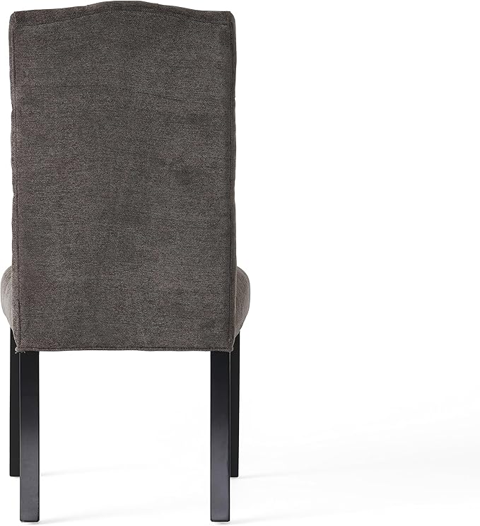 Christopher Knight Home CKH Crown Top Dining Chairs, 2-Pcs Set, Dark Grey