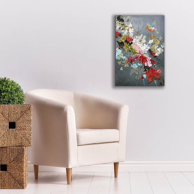 Epic Graffiti 'Abstract Floral 2' by Design Fabrikken, Giclee Canvas Wall Art, 18"x26"