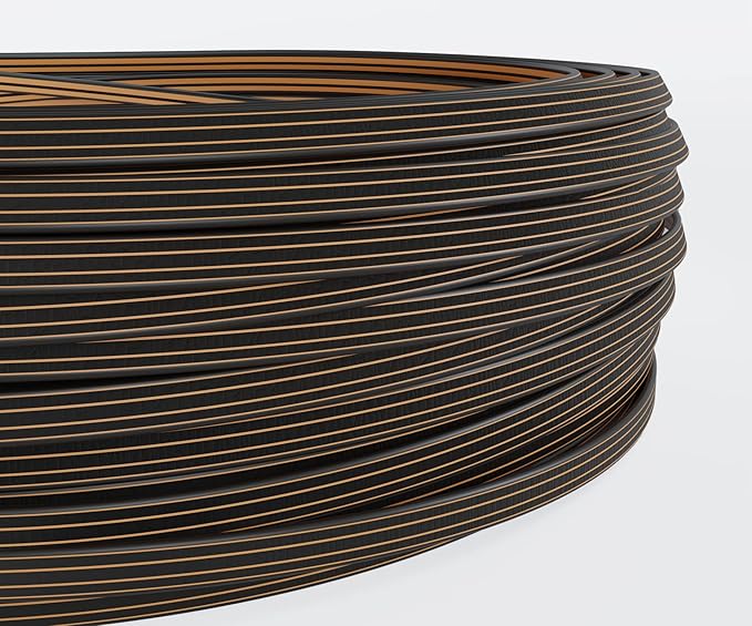 Gradient Dark Brown Wicker Repair Material Fix Kit Rattan Plastic Vinyl Material for Patio Furniture Chair, Sofa, Table Repair Replacement (1.1 LBS)