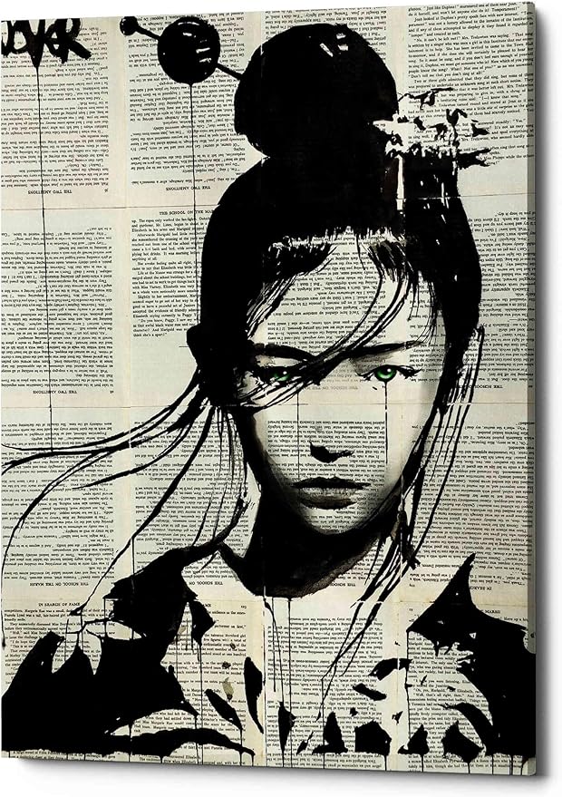 Epic Graffiti 'Narumi' by Loui Jover, Canvas Wall Art, 12"x16"