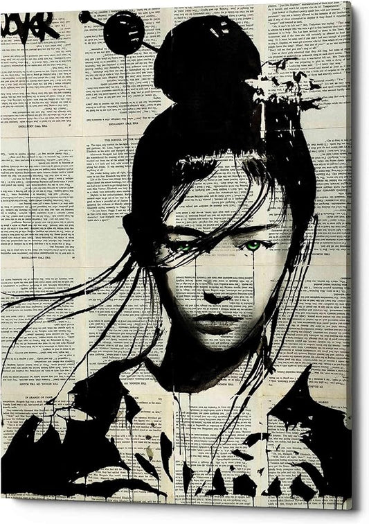 Epic Graffiti 'Narumi' by Loui Jover, Canvas Wall Art, 12"x16"