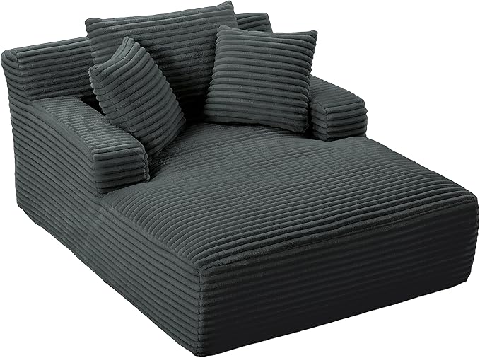 KEIKI 66" Oversized Lounge Chair, Ready-to-Use Modern Sofa Bed Style Chaise for Home Office Work, Reading Corners & All-Day Productivity, Plush Supportive Design for Relaxed Sitting & Lounging