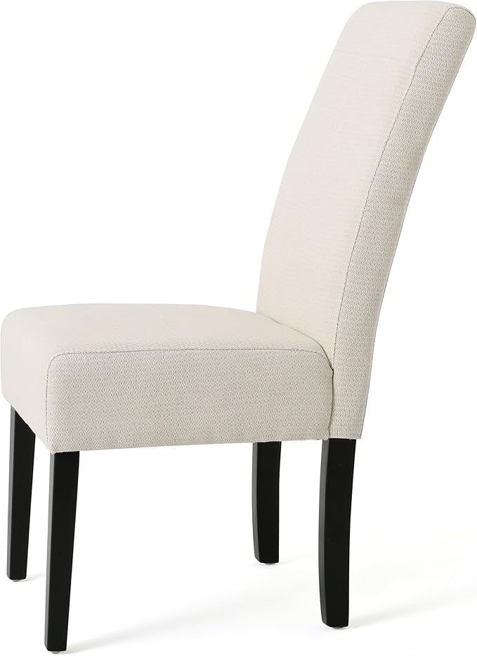 Christopher Knight Home Pertica Fabric Dining Chair, Beige 25D x 18W x 39.75H in