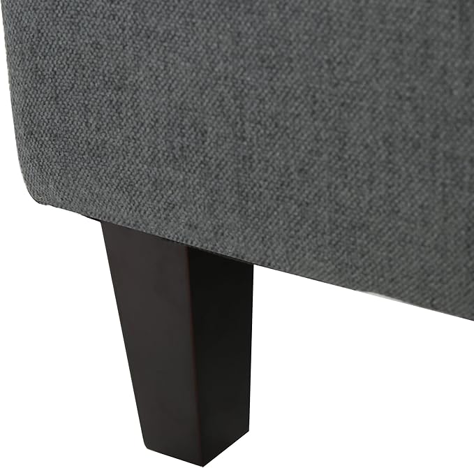 GDFStudio Christopher Knight Home Tovah Fabric Storage Loveseat, Charcoal