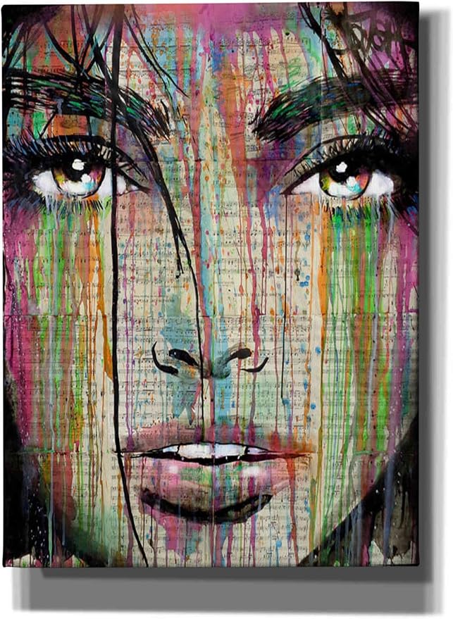 Epic Graffiti 'Dark Kisses' by Loui Jover, Canvas Wall Art, 40"x54"