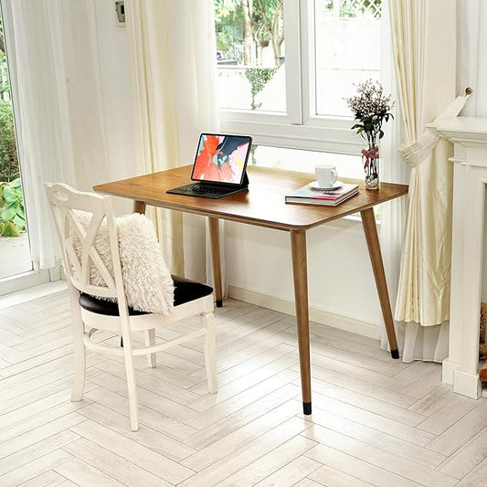 Acacia Wilma 48" Solid Wood Dining/Kitchen Table - Natural Oak, Perfect for Dining Room, Patio, or Work Desk