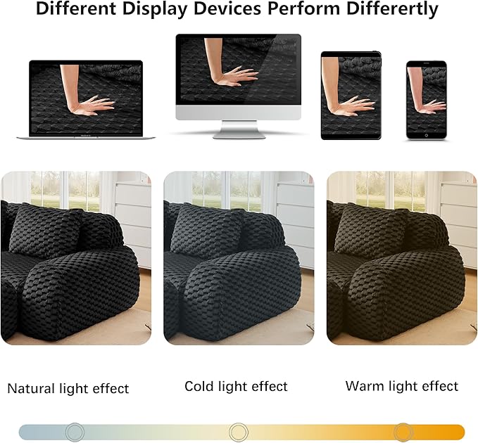 KEIKI 81.9" Loveseat Boneless Couches for Small Living Room, Compact Modular Sectional Velvet Sofa, Deep Seating Soft Upholstered Couch for Apartment Furniture, Modern Decor, Comfy Sofa Indoor, Black
