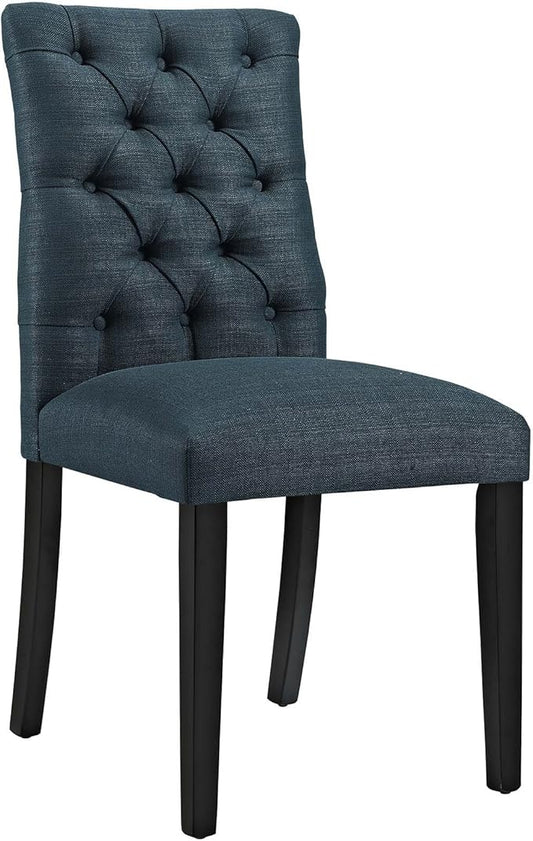 Modway MO- Duchess Modern Tufted Button Upholstered Fabric Parsons, Dining Chair, Azure
