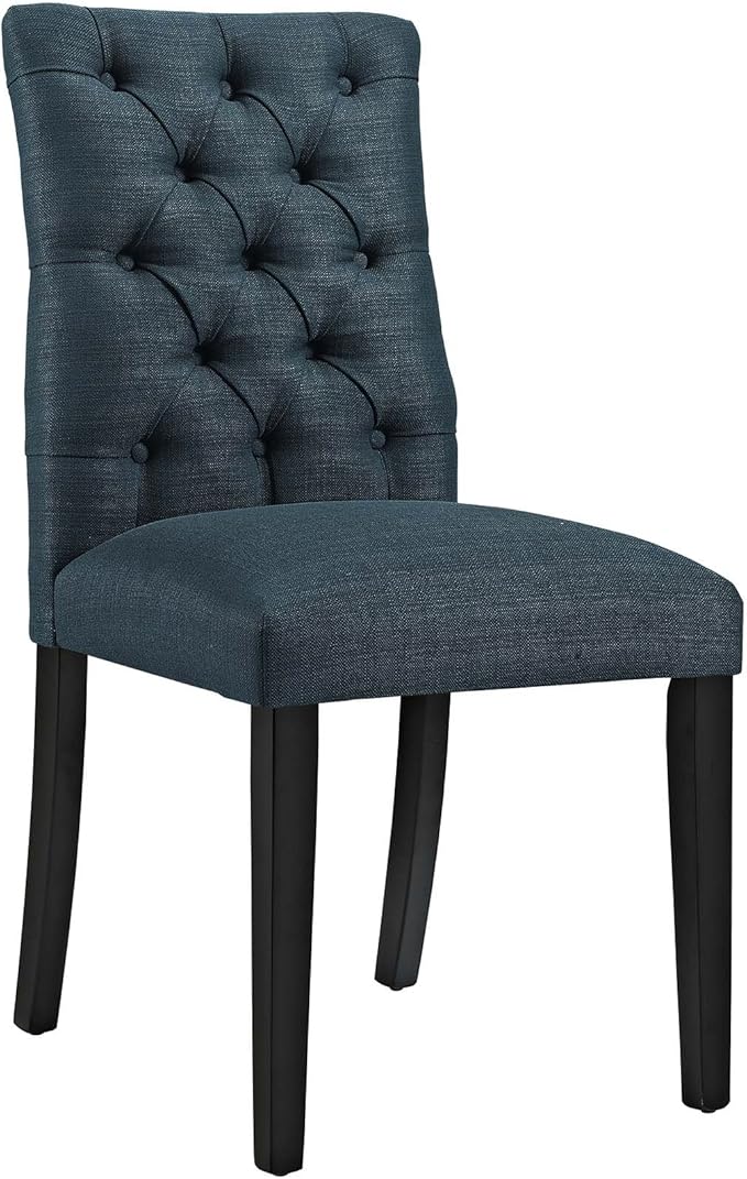 Modway MO- Duchess Modern Tufted Button Upholstered Fabric Parsons, Dining Chair, Azure