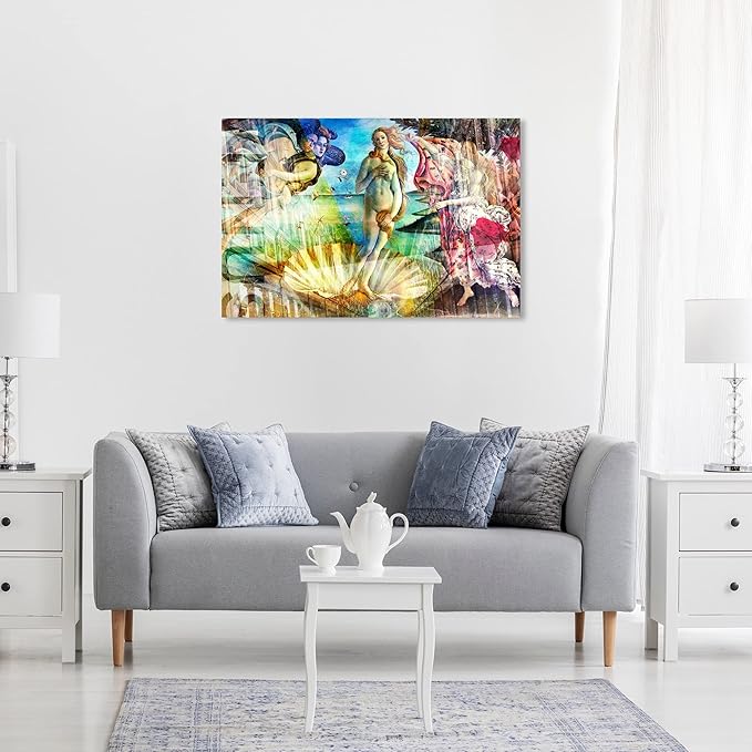 The Oliver Gal Artist Co. Spiritual and Religious Wall Art Canvas Prints 'Birth of Venus - Botticelli' Zodiac
