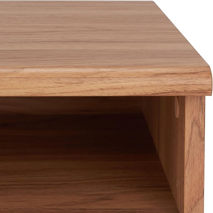 SAFAVIEH Aurelio TV Stand for up to 55" Flatscreen – Oak Brown, 1 Sliding Door with Interior Storage and Open Shelves, Entertainment Media Console (MED9600D)