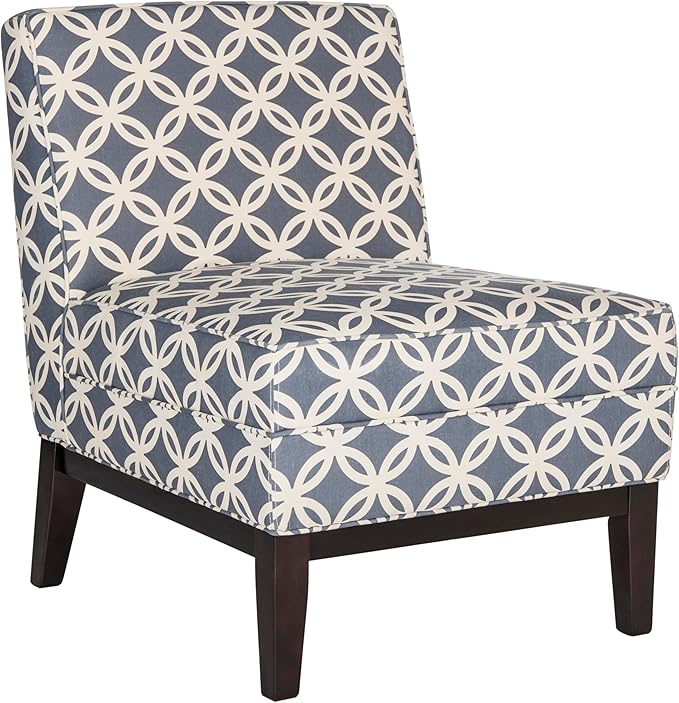 Safavieh Mercer Collection Armond Blue and Espresso 33-inch Accent Chair