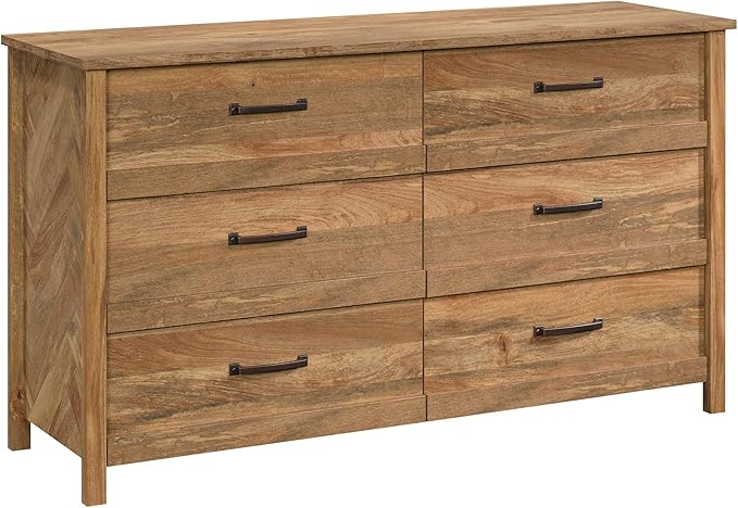 Sauder Cannery Bridge Dresser and Nightstand, Sindoori Mango Finish