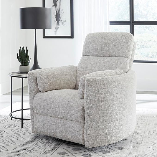 Parker Living Radius - Angora Linen Manual Swivel Recliner Two Pack