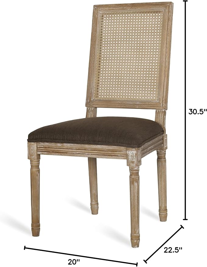 Christopher Knight Home Regina Dining Chair, Brown + Natural