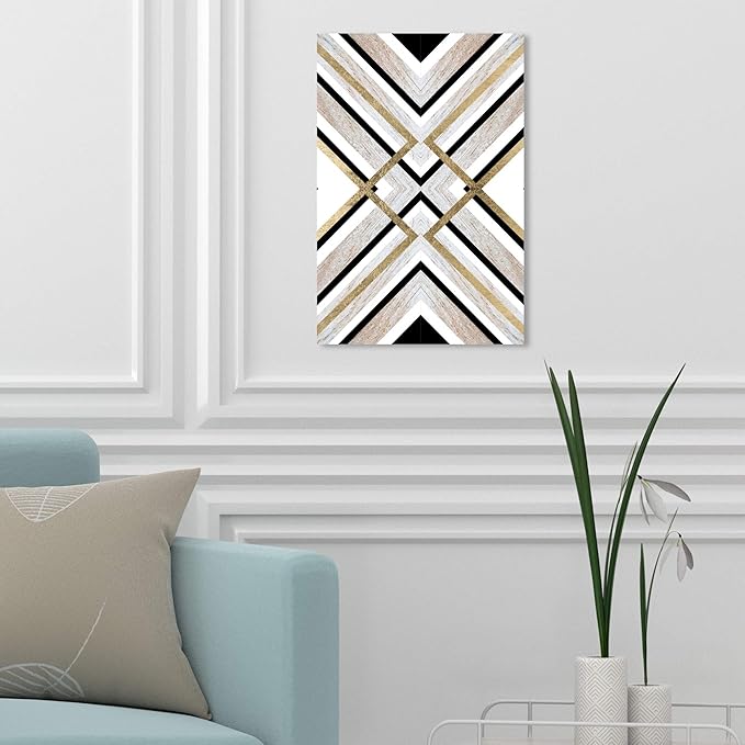 Oliver Gal Earthy Lux | Premium Canvas Print. the Abstract Wall Art Decor Collection by Oliver Gal Gallery Wrapped, 10" x 15", Black