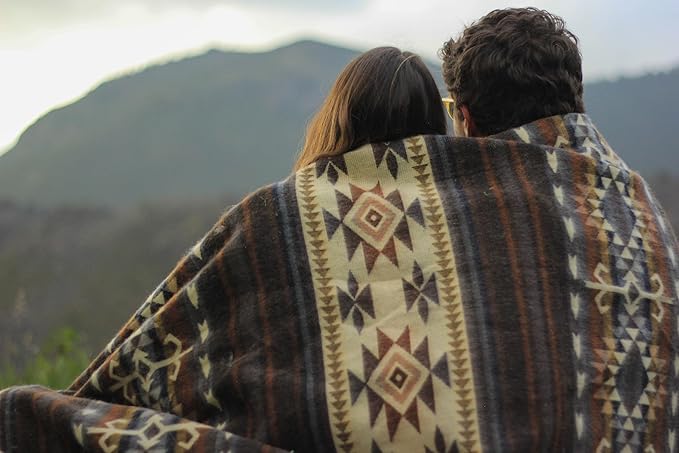 Alpaca Wool King Size Throw Blanket | 87 x 64 Inches | Soft, Hypoallergenic and Breathable | Lightweight Warm | for Bed, Couch, Outdoor or Picnic (Dark Gray)